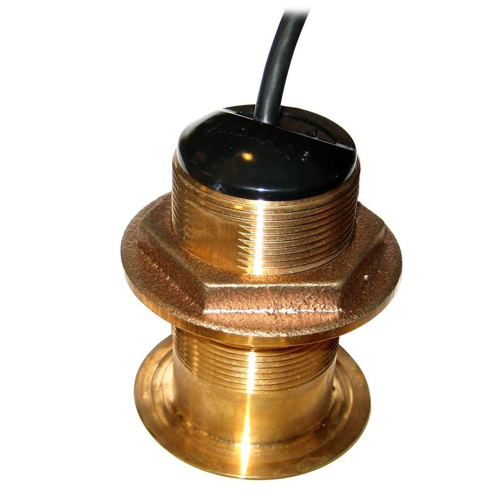 Raymarine Low Profile Bronze Depth Only transducer E66014 with 30ft cable for wood and fiberglass hulls