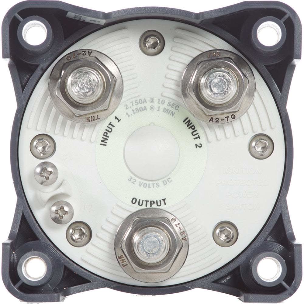 Blue Sea 3003 HD-Series battery switch selector with alternator field disconnect and heavy-duty tin-plated copper studs