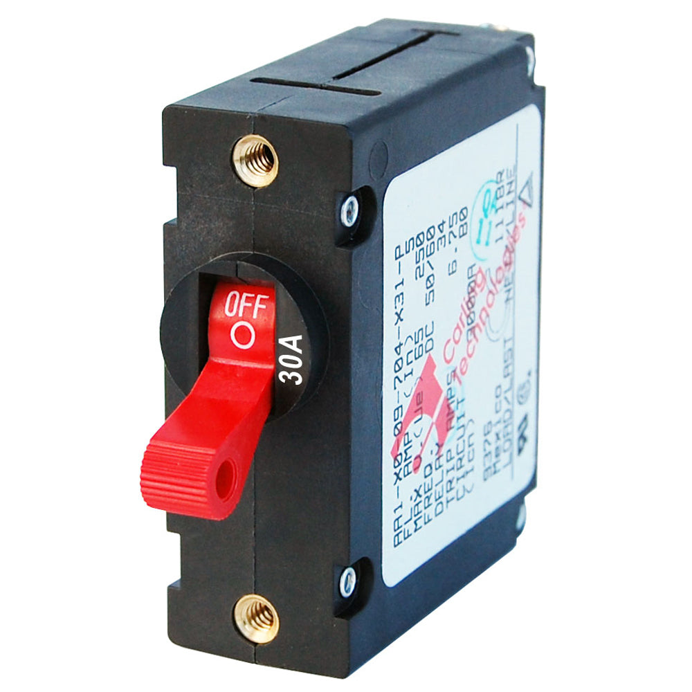 Blue Sea 7221 AC / DC Single Pole Magnetic World Circuit Breaker - 30 Amp - 7221