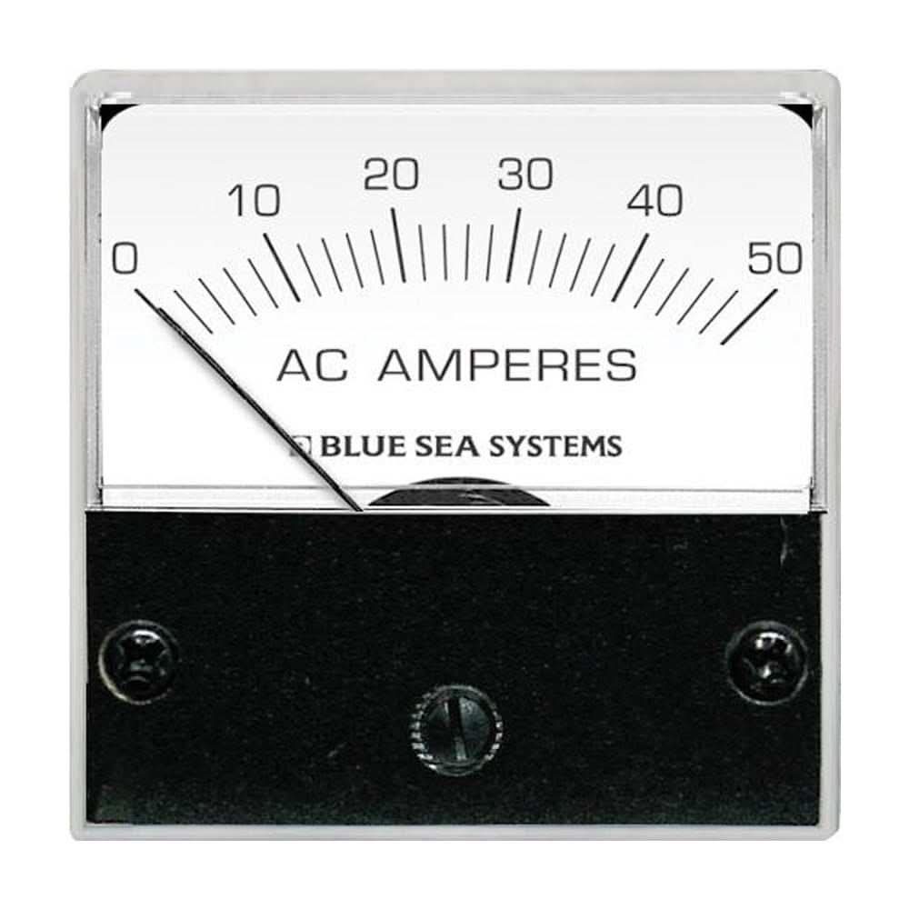 Blue Sea 8246 AC analog micro ammeter with backlit face and AC current transformer