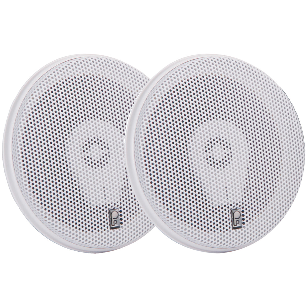 Poly-Planar MA-8506 6" 200 Watt Titanium Series Speakers - White - MA8506W