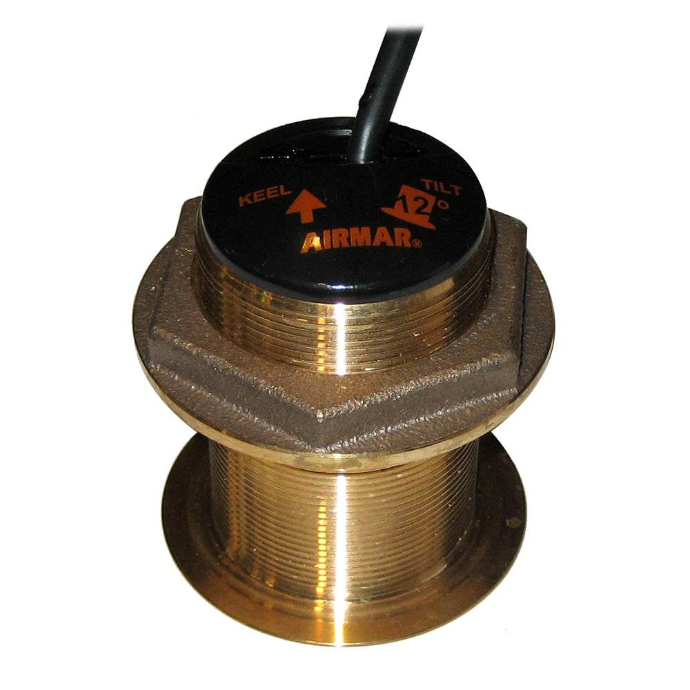 Furuno B60-12 bronze 12 degree tilted element transducer with 10-pin connector for depth and temperature measurement