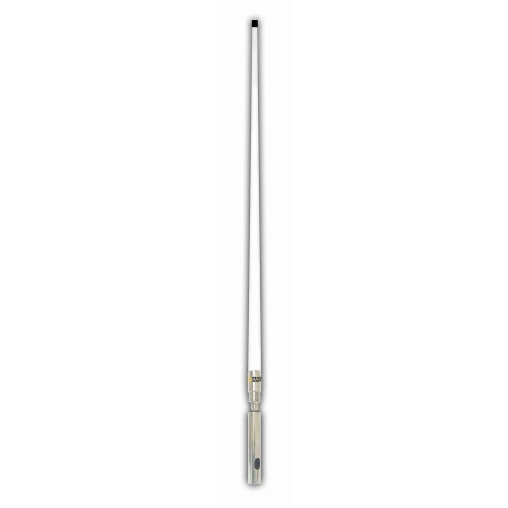 Digital Antenna 876-SW 4-foot white AIS antenna with 4.5dB gain and stainless steel ferrule