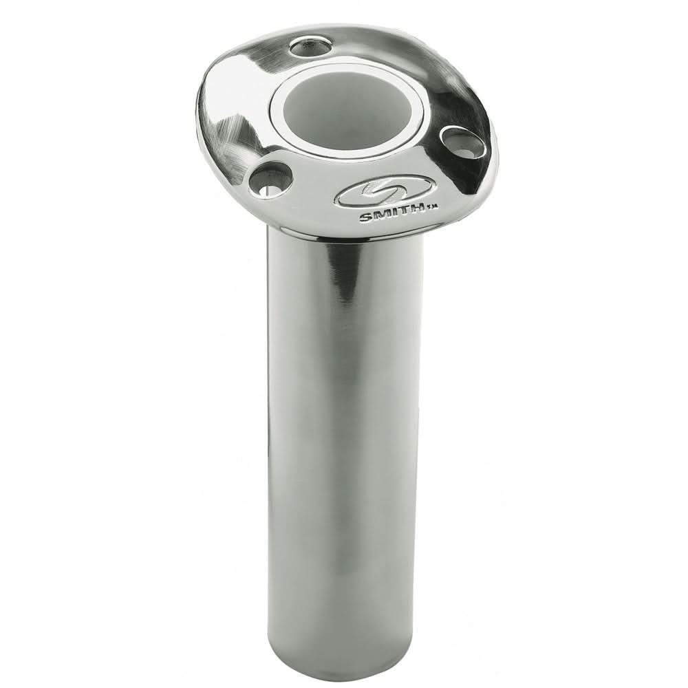 C.E. Smith Flush Mount stainless steel rod holder 0 degree angle with 9-inch length and 1-5/8 inch inner diameter