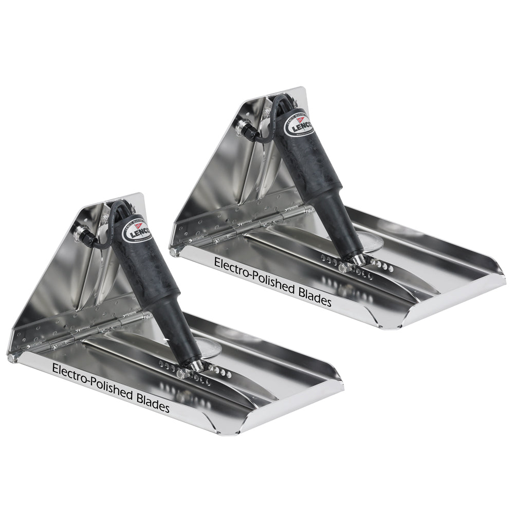 Lenco 17" x 12" Extreme Duty Performance Trim Tab Kit w/o Switch Kit 12V - 15045-101 - 15045-101