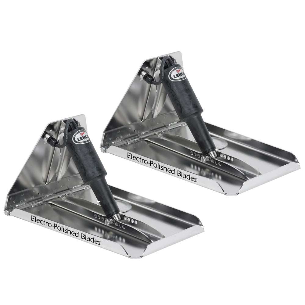 Lenco 17" x 12" Extreme Duty Performance Trim Tab Kit w/o Switch Kit 12V - 15045-101 - 15045-101
