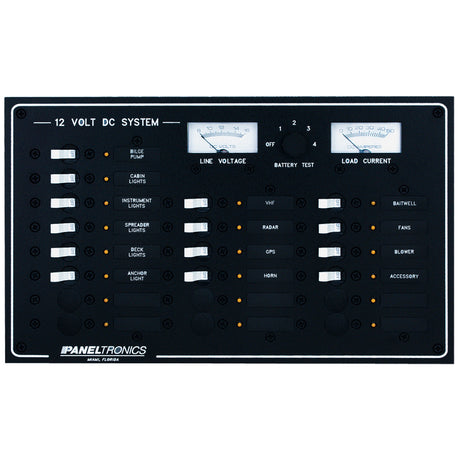 Paneltronics Standard DC 20 Position Breaker Panel & Meter - 9973210B - 9973210B