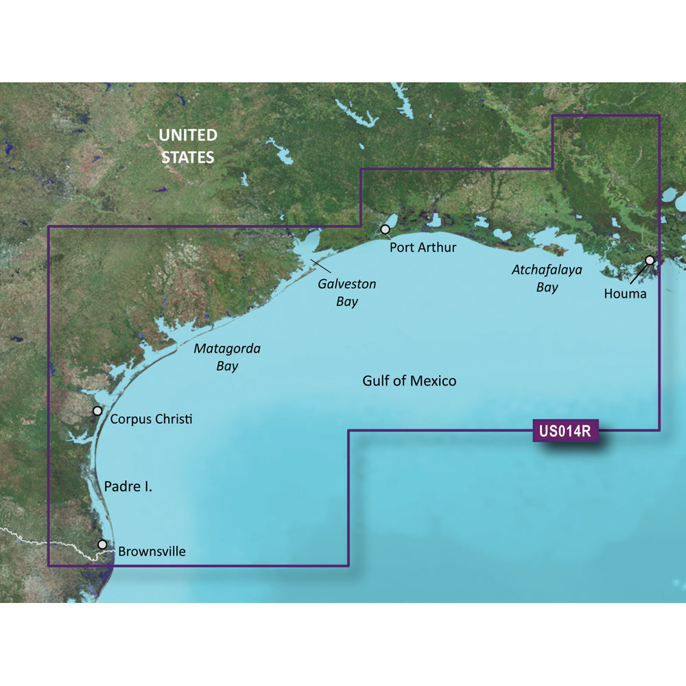 Garmin BlueChart g3 Vision HD - VUS014R - Morgan City to Brownsville - microSD /SD 010-C0715-00