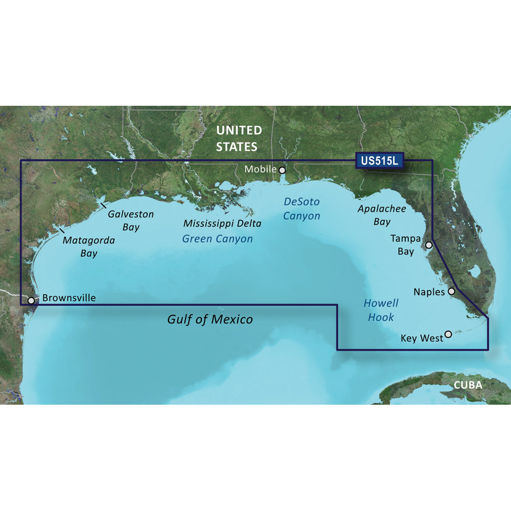 Garmin BlueChart g3 Vision HD - VUS515L - Brownsville - Key Largo - microSD /SD 010-C0744-00