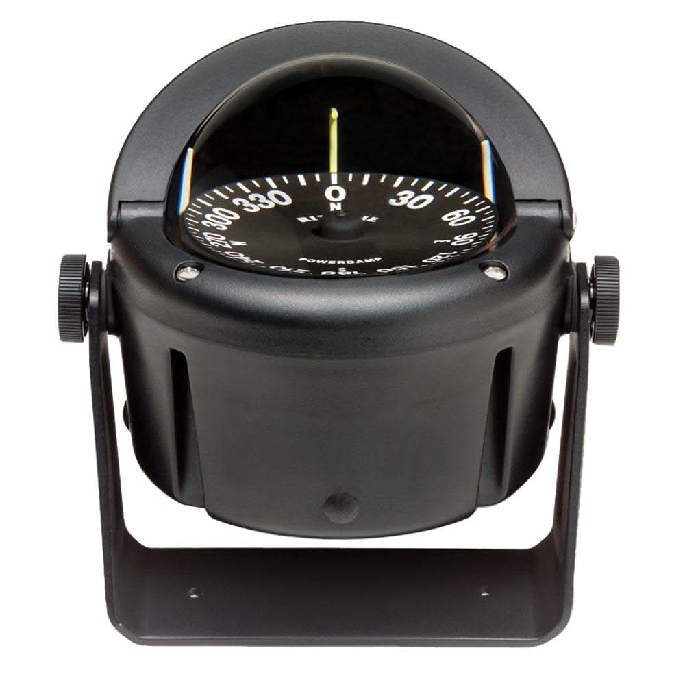 Ritchie HB-740 Helmsman Compass black bracket mount with night illumination and adjustable dial
