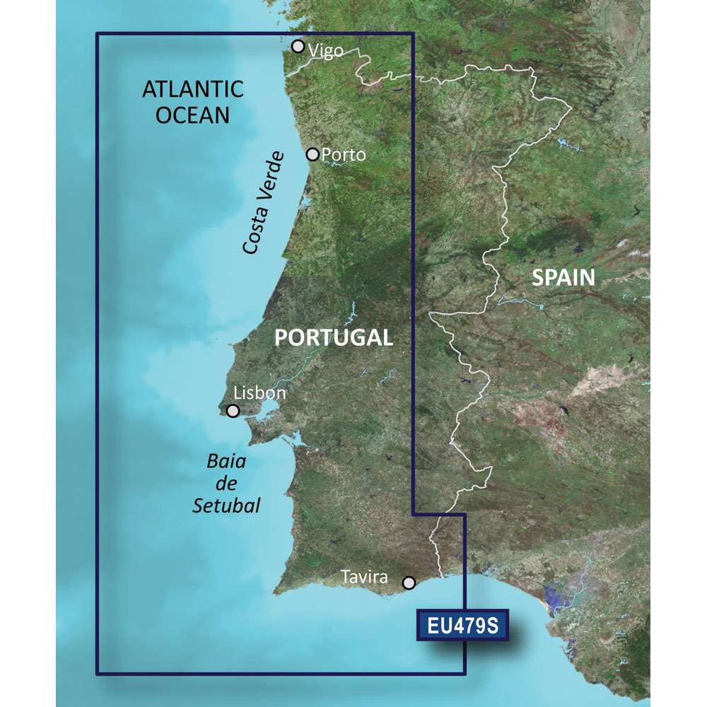 Garmin BlueChart g3 Vision HD microSD Portugal coastal navigation map detailed maritime chart