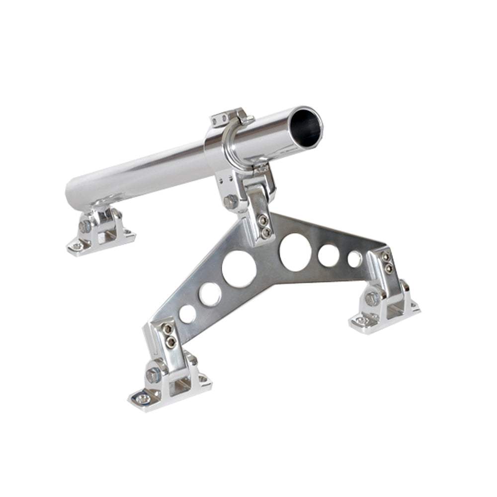 Lee's Tackle MX7000CR adjustable heavy-duty center rigger holder with three-point mount and angle setting clamp