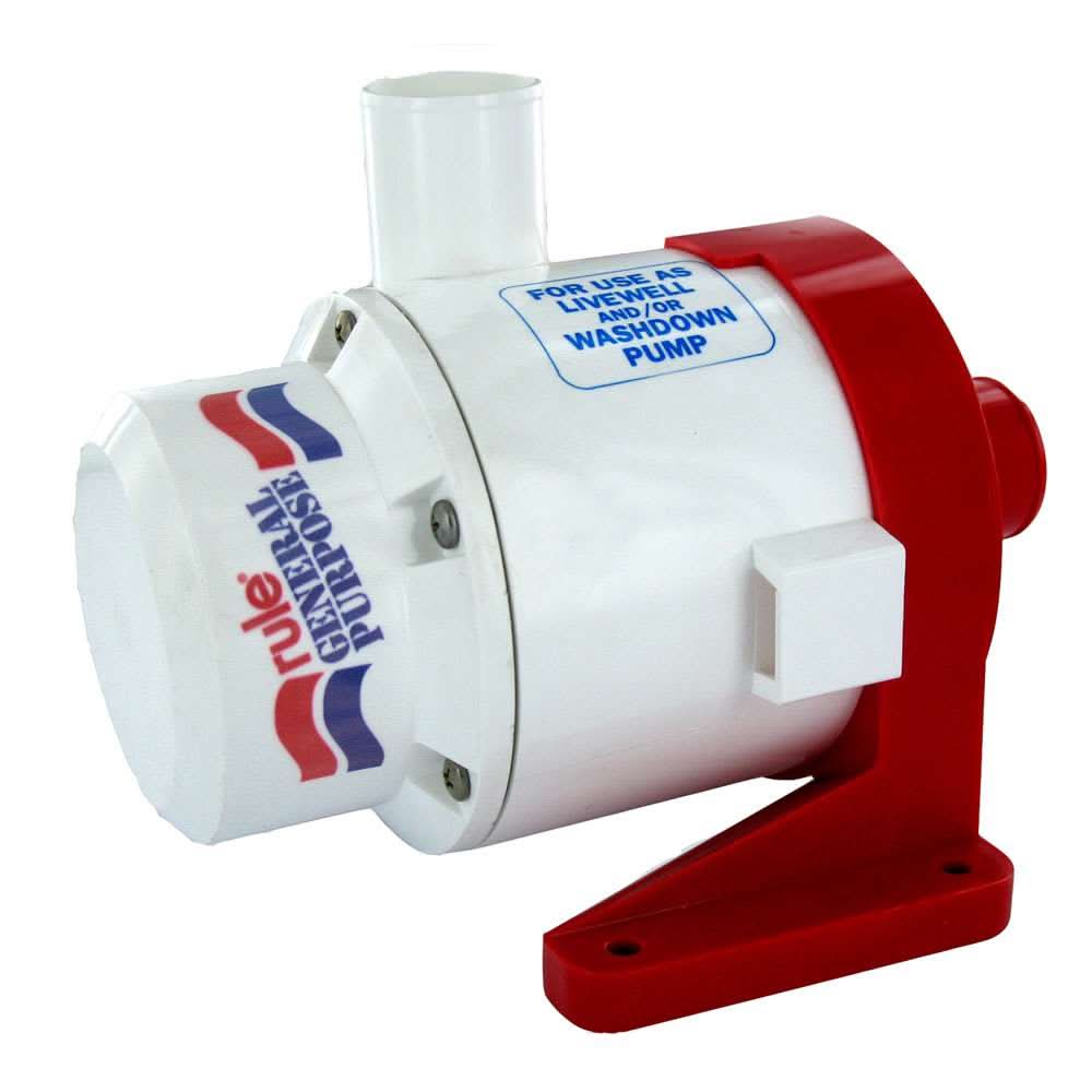 Rule 3800 G.P.H general purpose centrifugal pump with 12V DC for livewell and washdown applications