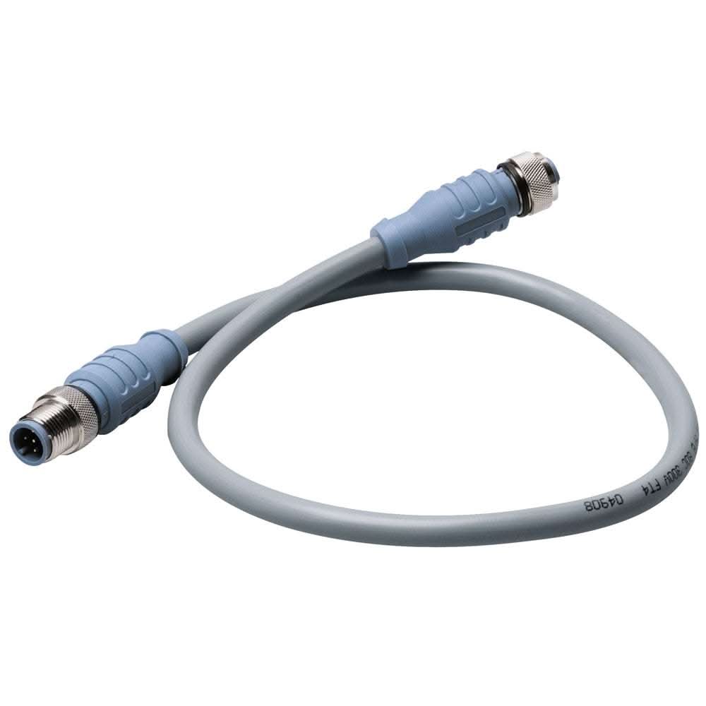 Maretron micro double-ended cordset 6 meter with blue-gray thermoplastic PUR connectors and gray PVC cable sheath