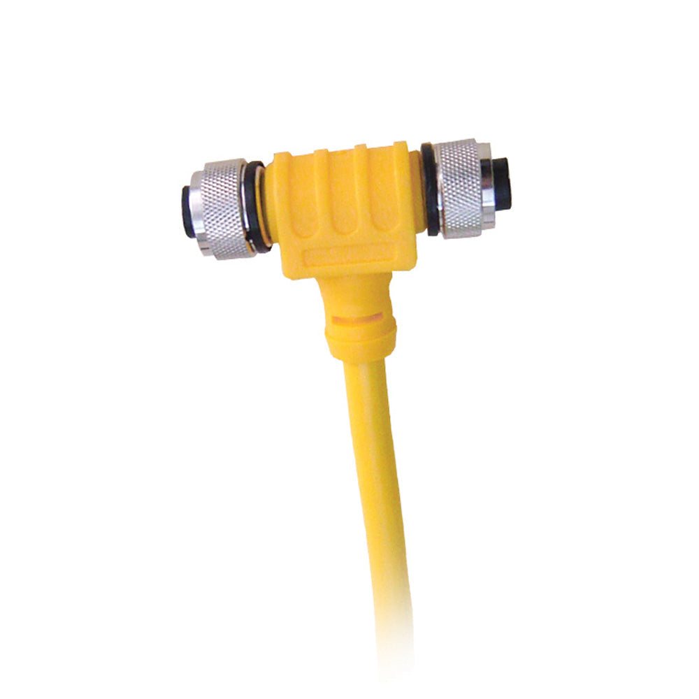 Maretron Micro Powertap Tee 5M yellow power drop cable with female connectors left and right