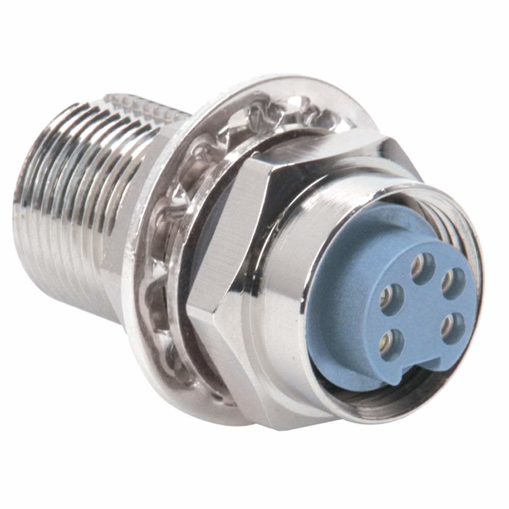 Maretron Mini Bulkhead Feed-Thru waterproof connector with rugged keyways and IP68 rating