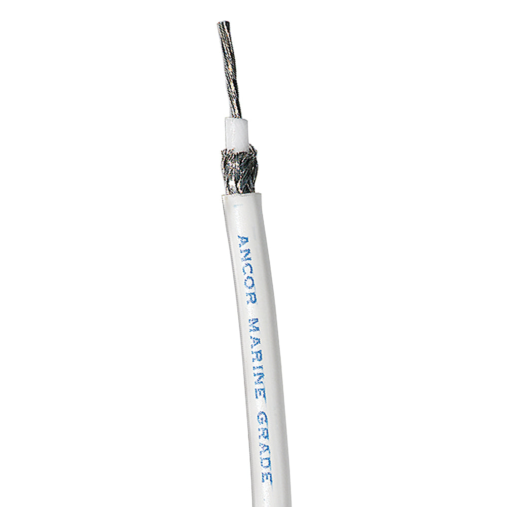 Ancor RG 8X White Tinned Coaxial Cable - 250' - 151525