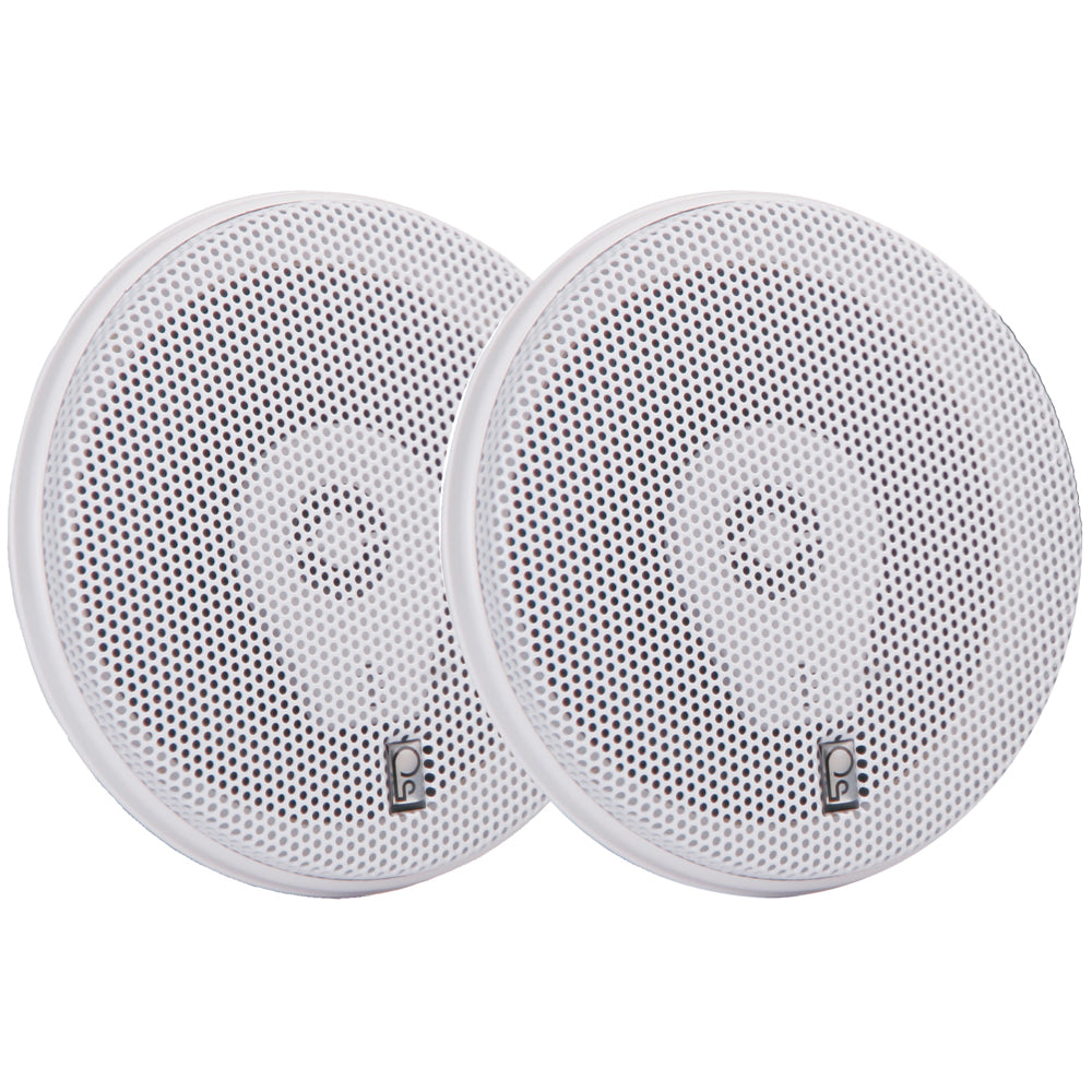 Poly-Planar MA-8505W 5" 200 Watt Titanium Series Speakers - White - MA8505W