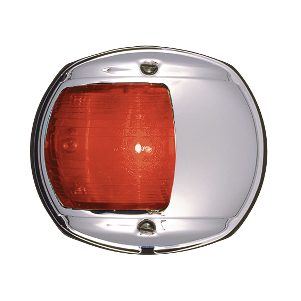 Perko LED Side Light - Red - 12V - Chrome Plated Housing - 0170MP0DP3