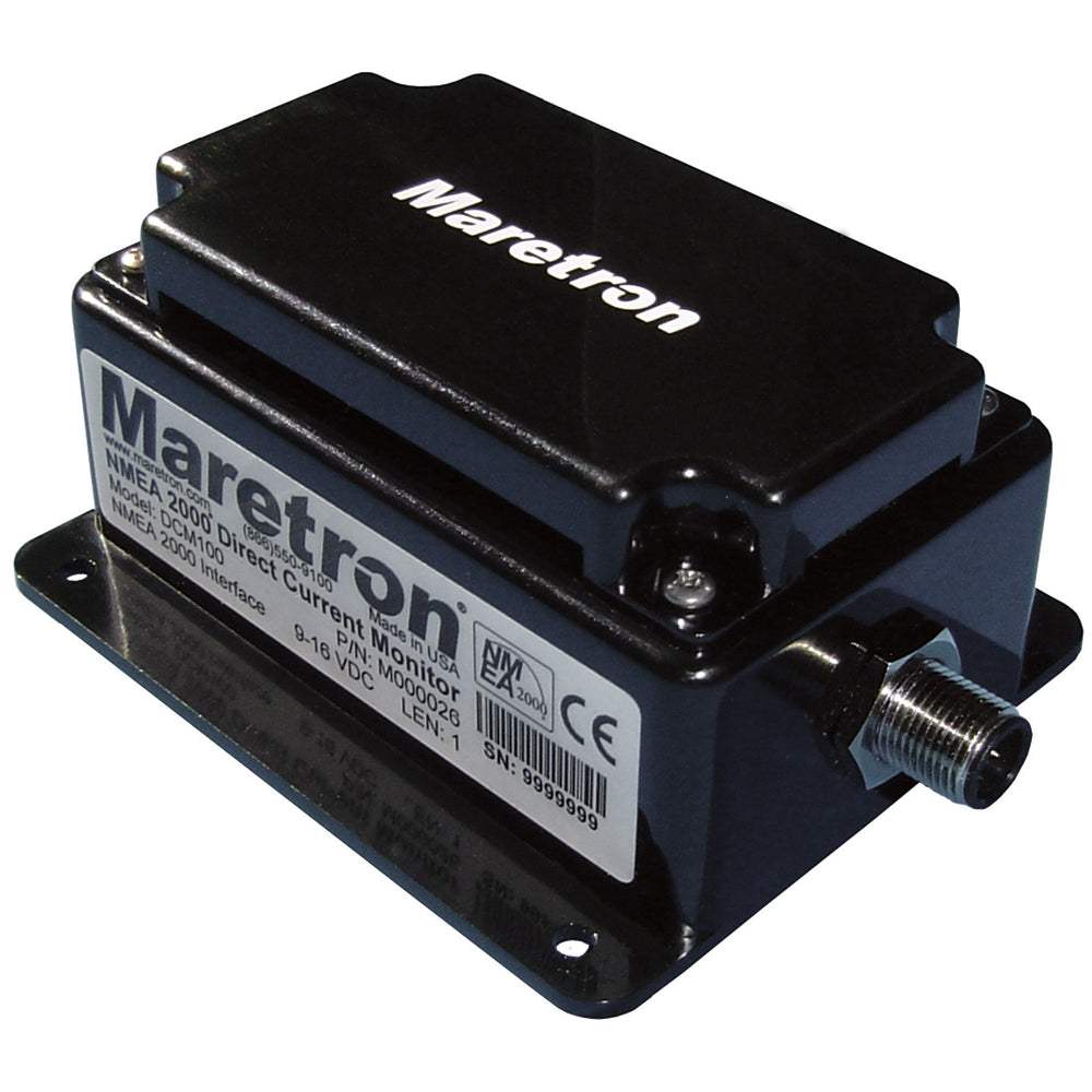 Maretron DCM100 Monitor for direct current voltage and current measurement with Hall effect sensor and NMEA2000 certification