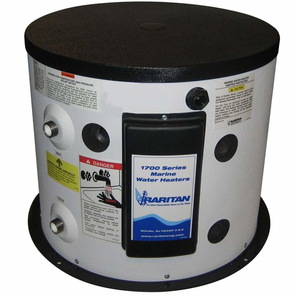 Raritan 171211 12-gallon 120V marine hot water heater with heat exchanger and insulation