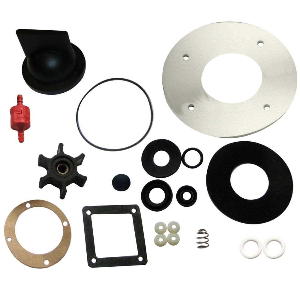 Raritan Crown Head CD Series Repair Kit with gaskets seals and parts for Deep Draft toilet upgrade