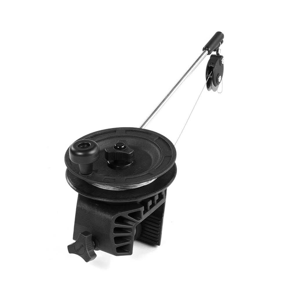 Scotty 1071 Laketroller clamp mount manual downrigger with anodized aluminum clamp for boats and canoes