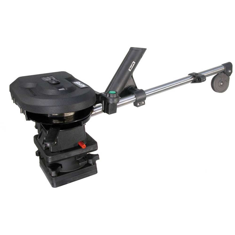 Scotty 1101 Depthpower 30" electric downrigger with rod holder and swivel base for heavy-duty fishing