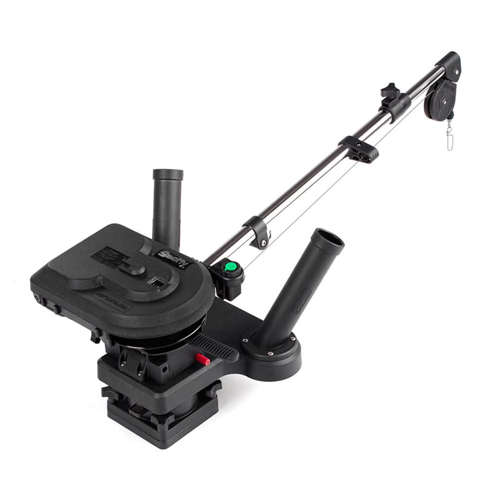 Scotty 1116 Propack 60" Telescoping Electric Downrigger w/ Dual Rod Holders and Swivel Base - 1116