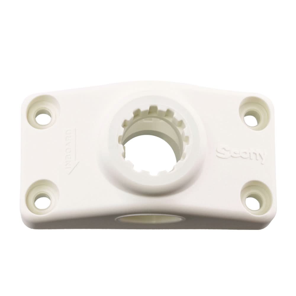 Scotty Combination Side / Deck Mount - White - 241-WH