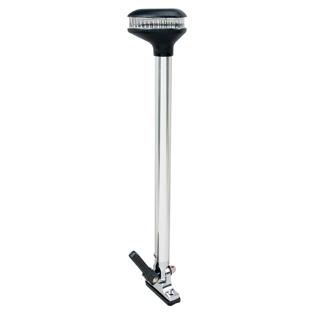 Perko Stealth Series - Fold Down All-Round Light - Vertical Mount 13-3/8" Height - 2NM Range - 1642DP0CHR