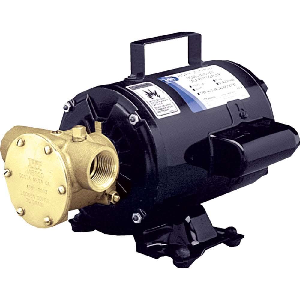 Jabsco Utility Pump with bronze head and open drip proof 115V motor