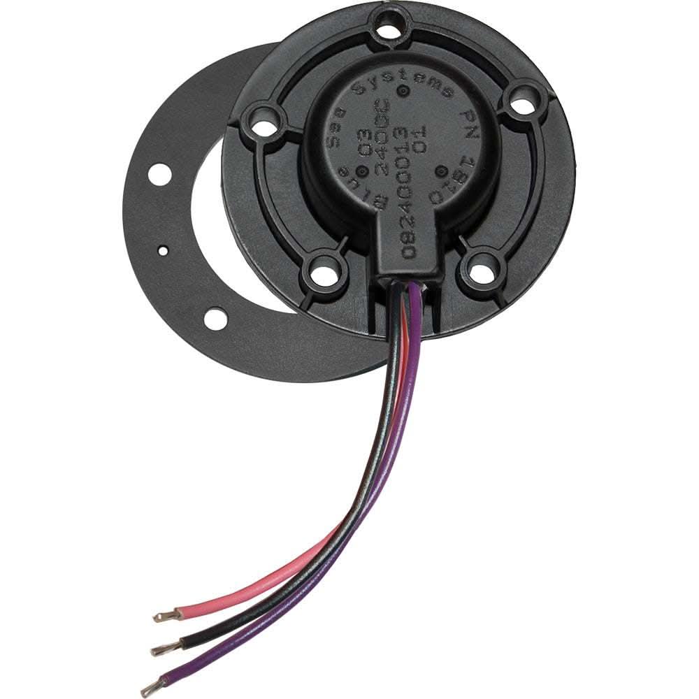 Blue Sea 1811 VSM 422 gasoline tank sender with wiring and mounting flange for precise fuel level monitoring