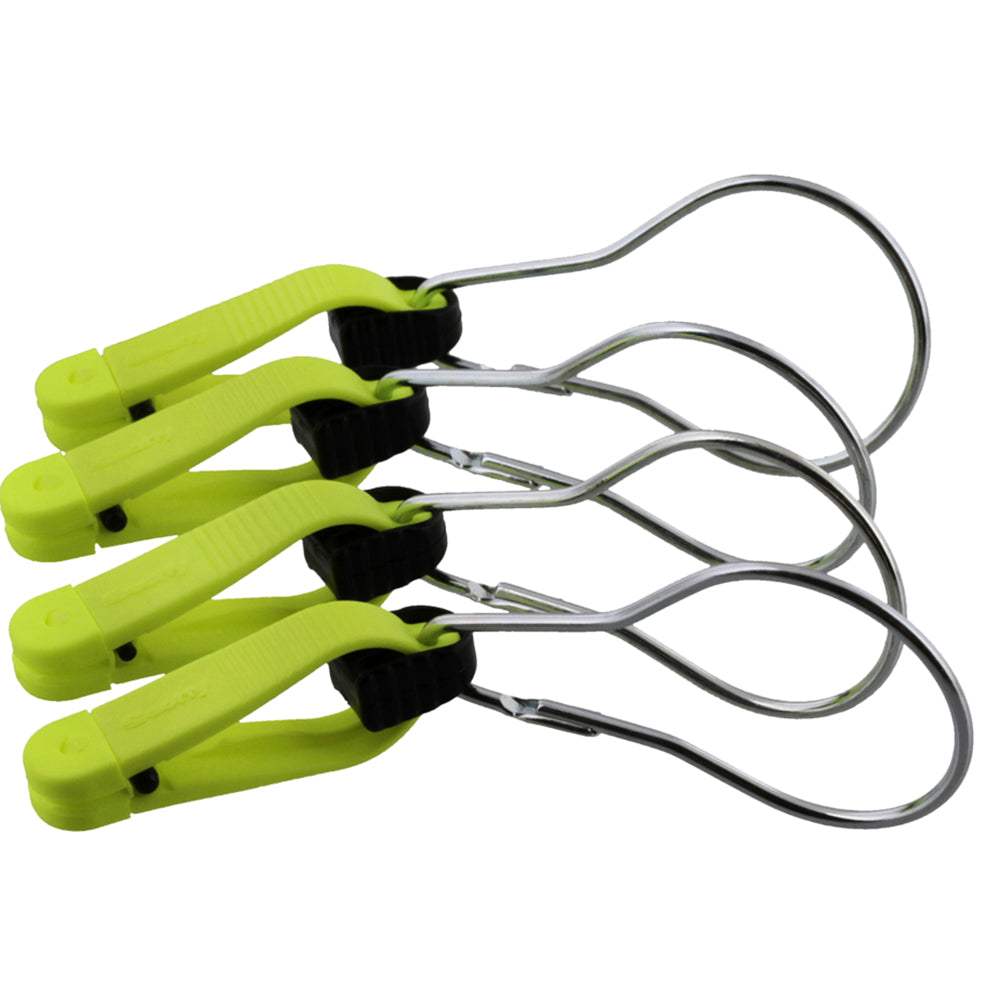 Scotty 1182 Mini PowerGrip fishing line release clips with yellow grips and metal loops