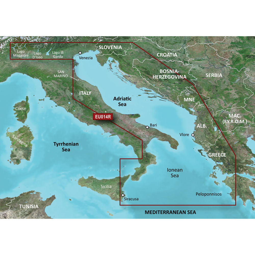 Garmin BlueChart  g3 HD - HXEU014R - Italy Adriatic Sea - microSD/SD - 010-C0772-20