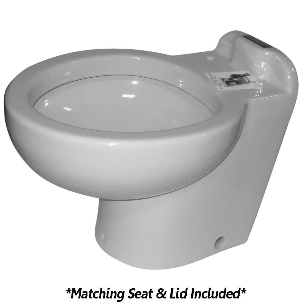 Raritan Marine Elegance Toilet 220HS012 white electric marine toilet with built-in shredder and smart controller