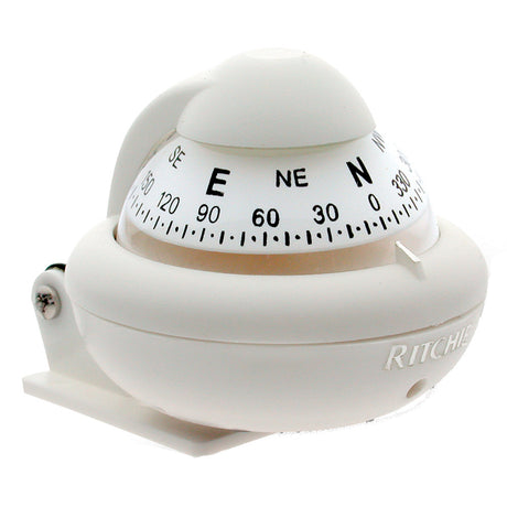 Ritchie X-10W-M RitchieSport Compass - Bracket Mount - White - X-10W-M