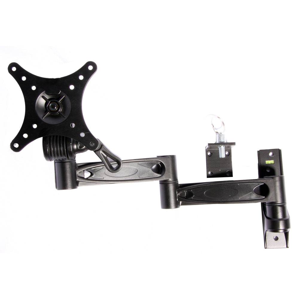 Majestic 2 Piece Swing Arm TV wall mount with locking pin and adjustable extension