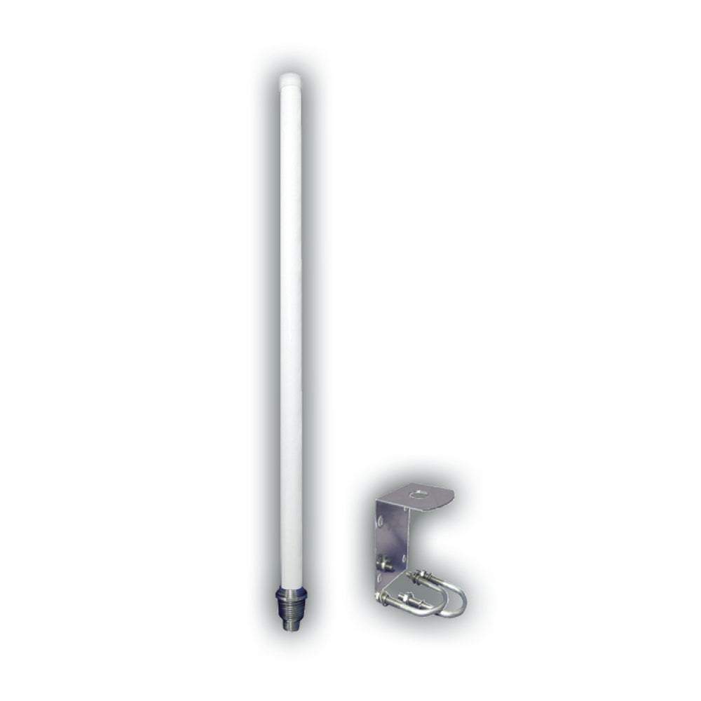Digital Antenna 18-inch white global cellular antenna with 9dB gain and stainless steel mounting bracket