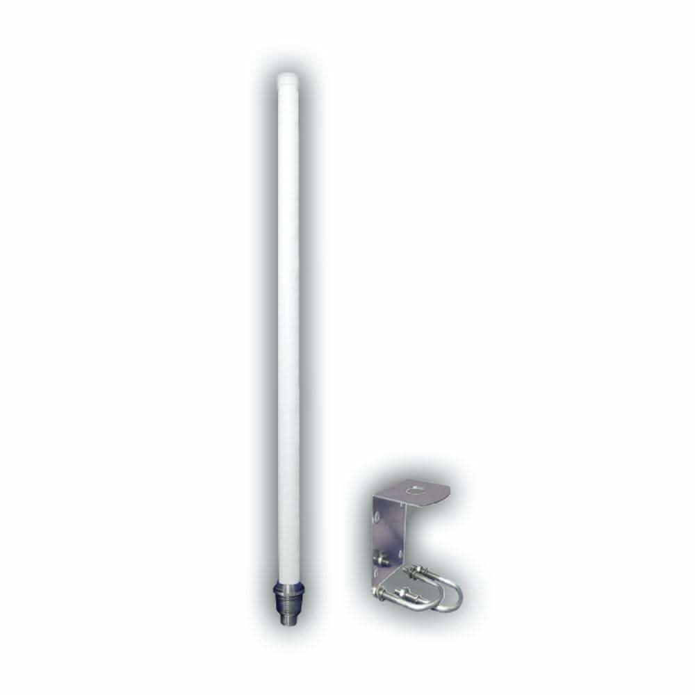 Digital Antenna 18-inch white global cellular antenna with 9dB gain and stainless steel mounting bracket