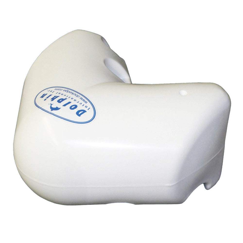 Dock Edge Dolphin white 12x12 corner dockside bumper for heavy impact protection