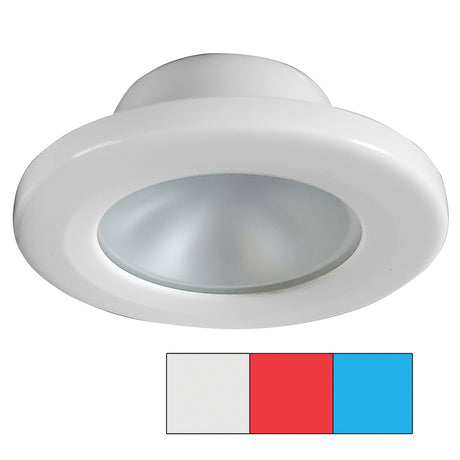 i2Systems Apeiron A3120 Screw Mount Light - Red, Cool White & Blue - White Finish - A3120Z-31HAE