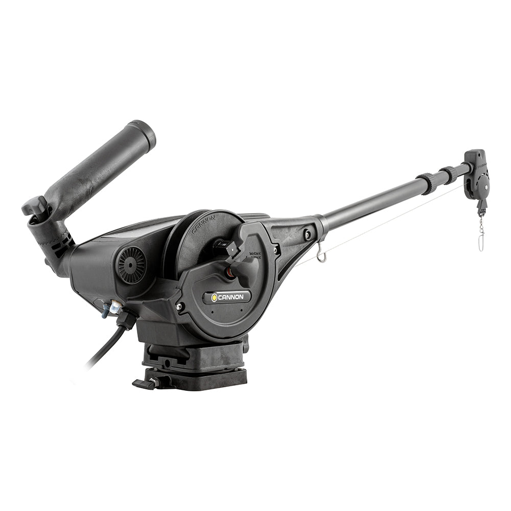 Cannon MAG 10 electric downrigger with telescopic boom and auto up feature for fishing