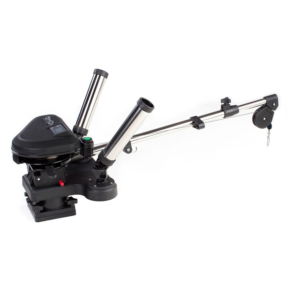 Scotty 2116 HP Depthpower Electric Downrigger 60" SS Telescoping Boom w/ Swivel Base - Dual Rod Holder - 2116 - 2116