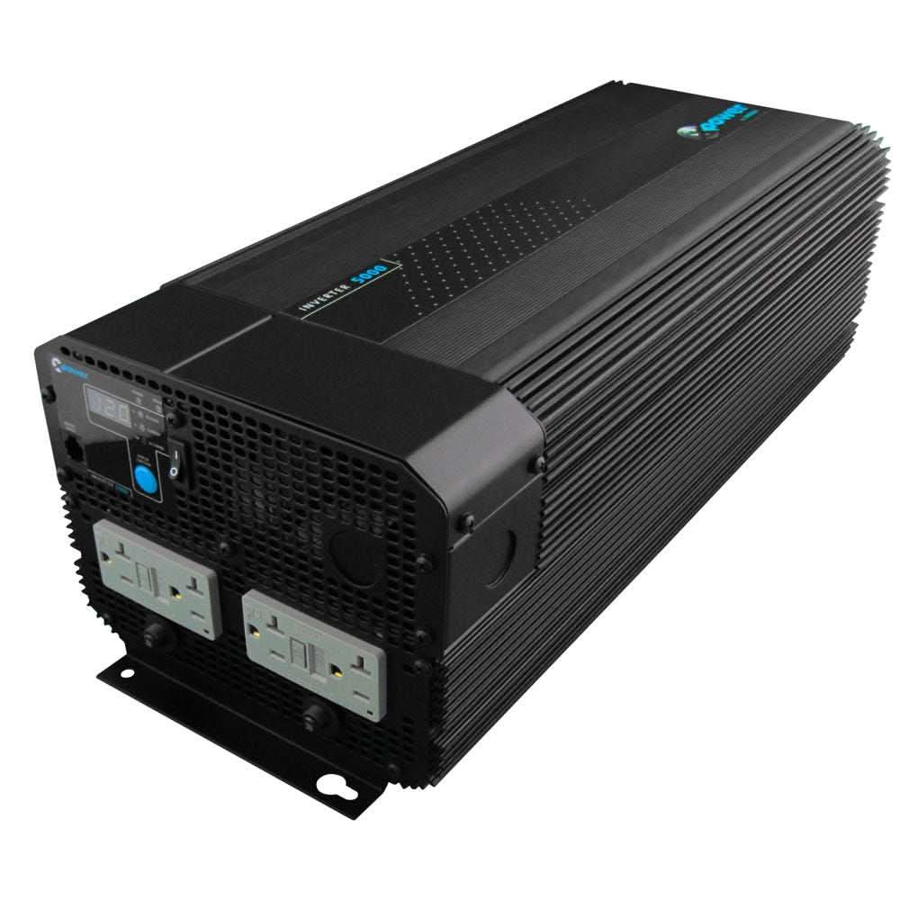 Xantrex XPower 5000 Inverter with dual GFCI outlets, remote ON/OFF, high surge capacity, for trucks, RVs, and boats