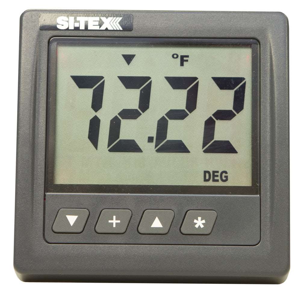 SI-TEX SST-110 sea temperature gauge with large digital display showing 72.22°F