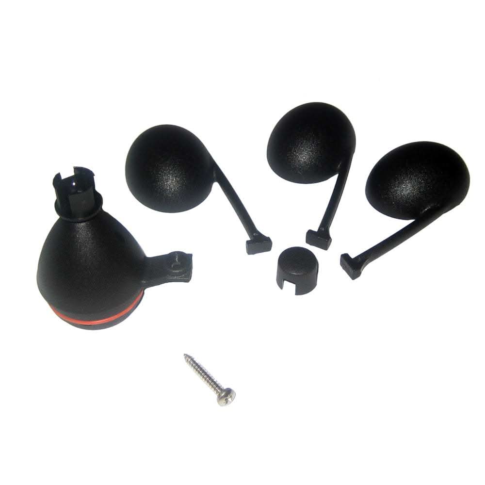 Raymarine Wind Transmitter Bearing Service Kit TA122 with black plastic components and screw