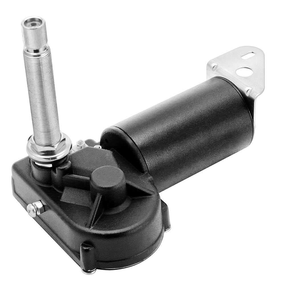 Schmitt Marine Heavy Duty 2-Speed 12V wiper motor with 3.5 inch stainless steel shaft and adjustable sweep angle