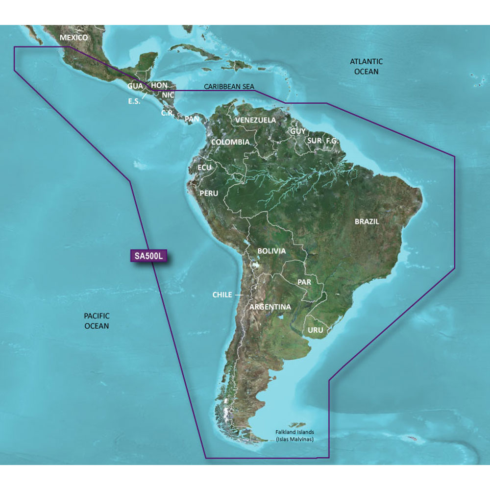 Garmin HXSA500L G2 Bluechart - South America - 010-C1067-20