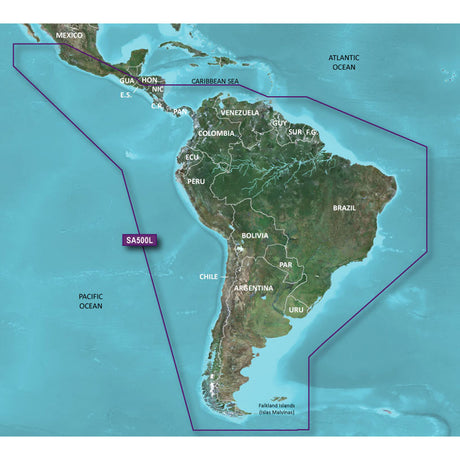 Garmin HXSA500L G2 Bluechart - South America - 010-C1067-20